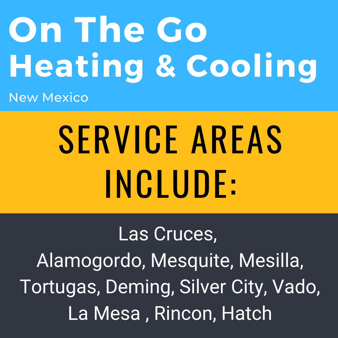 On The Go HVAC service areas